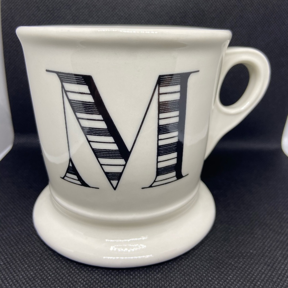 Coffee mug letter M monogram